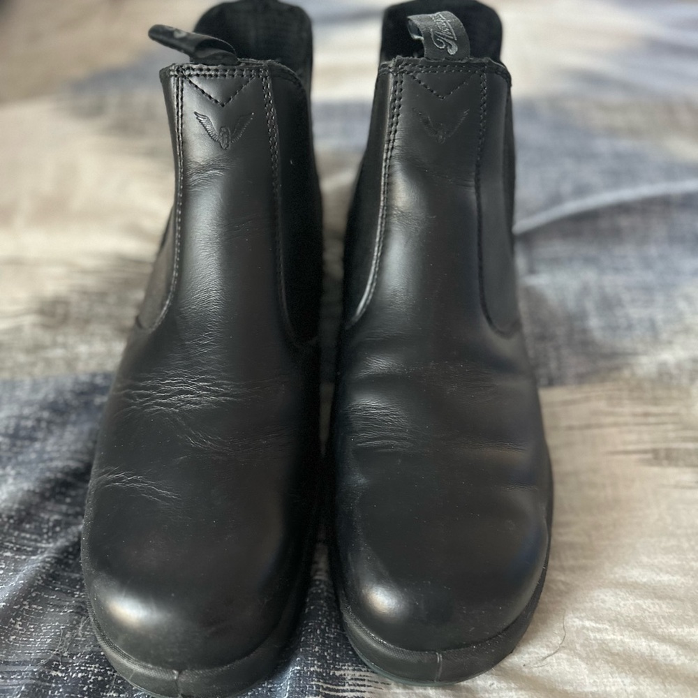 Black Leather Men's Boots